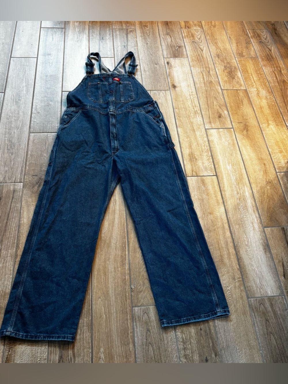 Dickies unlined denim overalls mens 38x32